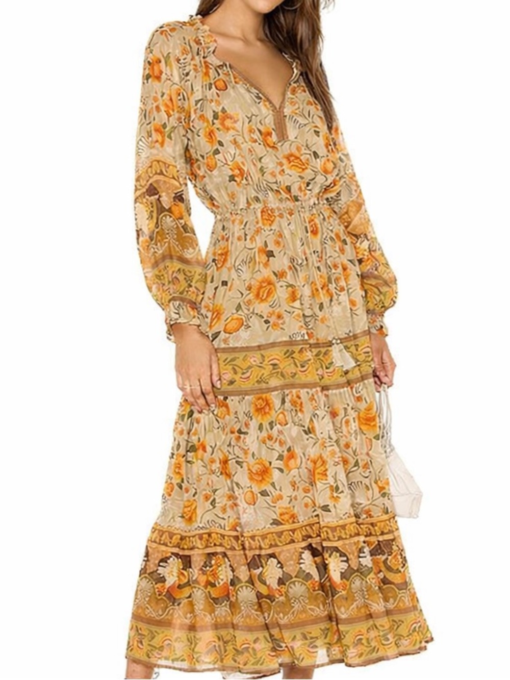 Spell and The Gypsy Collective Seashell Gown in the color Sand